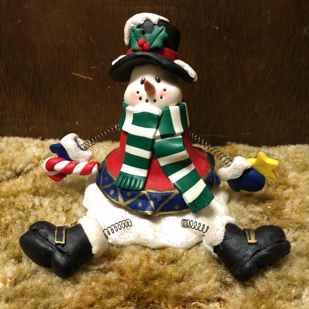 Adorable Snowman Christmas Candle Topper